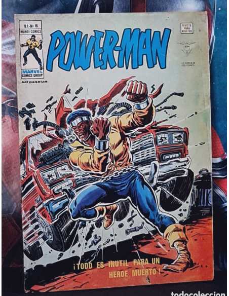 MUY BUEN ESTADO POWERMAN 16 TODO ES INÚTIL PARA UN HÉROE MUERTO POWER-MAN GRAPA EDICIONES VERTICE