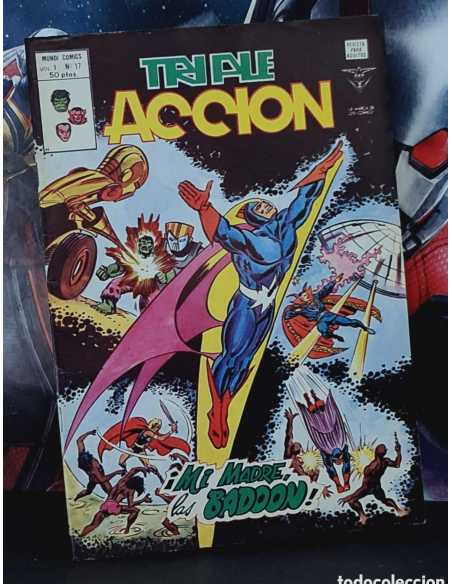 CASI EXCELENTE ESTADO TRIPLE ACCION 17 MI NOMBRE LAS BADOON GRAPA EDICIONES VERTICE