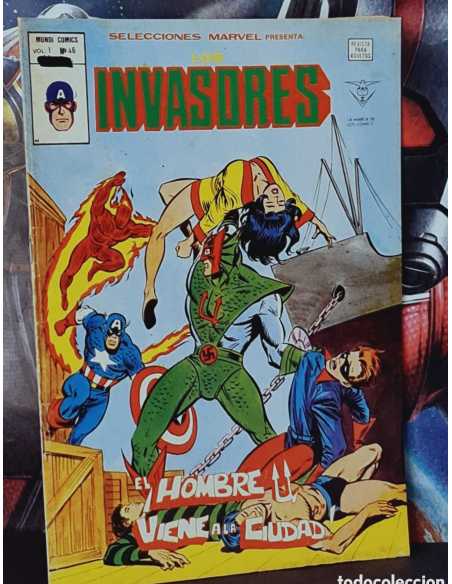 BUEN ESTADO SELECCIONES MARVEL 46 EL HOMBRE VIENE DE LA CIUDAD LOS INVASORES GRAPA VERTICE