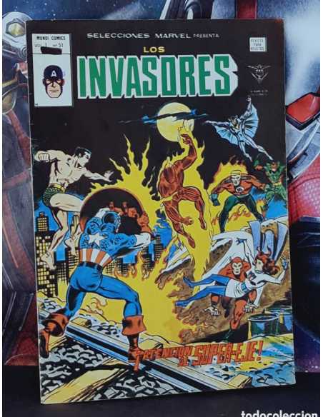 MUY BUEN ESTADO SELECCIONES MARVEL 51 ATENCIÓN AL SUPER-EJE LOS INVASORES GRAPA VERTICE