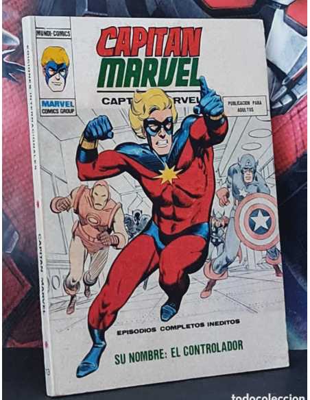 BUEN ESTADO CAPITAN MARVEL 13 SU NOMBRE EL CONTROLADOR TACO EDICIONES VERTICE