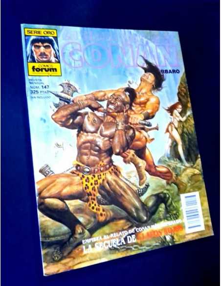 CASI EXCELENTE ESTADO LA ESPADA SALVAJE DE CONAN 147 SERIE ORO FORUM COMICS GRAPA