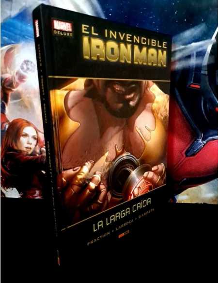 EXCELENTE ESTADO DELUXE EL INVENCIBLE IRON MAN 7 LA LARGA CAIDA PANINI COMICS TAPA DURA