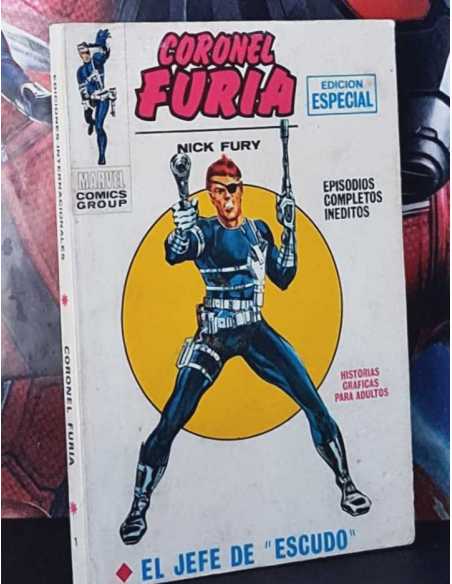 CASI EXCELENTE ESTADO CORONEL FURIA 1 EL JEFE DE ESCUDO TACO EDICIONES VERTICE