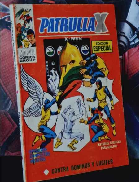 MUY BUEN ESTADO PATRULLA X 9 CONTRA DOMINIOS Y LUCIFER PRIMERA EDICION TACO EDICIONES VERTICE