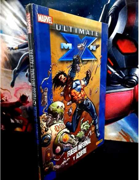 PRECINTADO ULTIMATE X-MEN FUEGO INFERNAL Y AZUFRE PANINI TAPA DURA