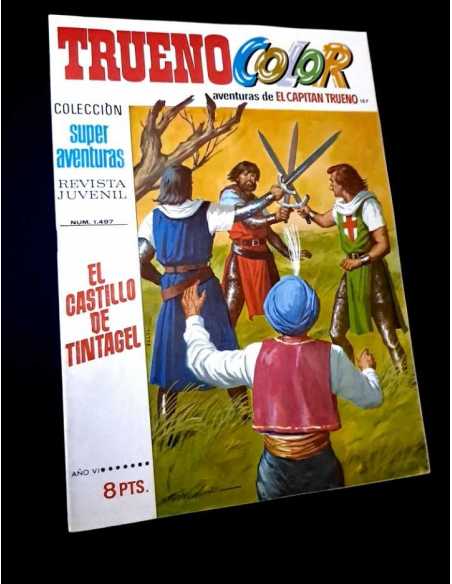 EXCELENTE ESTADO SUPER AVENTURAS 1497 CAPITAN TRUENO COLOR 187 BRUGUERA
