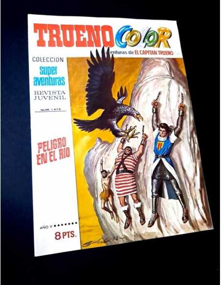 EXCELENTE ESTADO SUPER AVENTURAS 1473 CAPITAN TRUENO COLOR 175 BRUGUERA