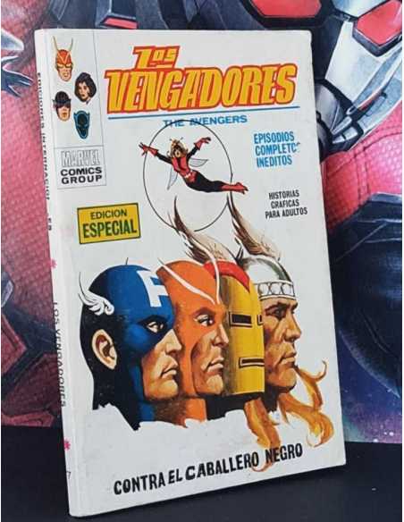 BUEN ESTADO LOS VENGADORES 7 CONTRA EL CABALLERO NEGRO BOLI PORTADA TACO EDICIONES VERTICE