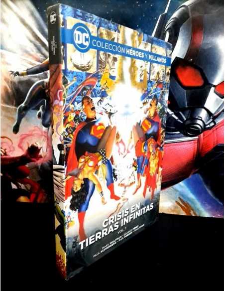 PRECINTADO HEROES Y VILLANOS CRISIS EN TIERRAS INFINITAS VOL.1 VOLUMEN 30 DC ECC TAPA DURA