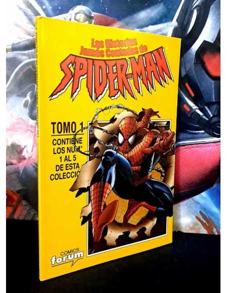 CASI EXCELENTE ESTADO LAS HISTORIAS JAMAS CONTADAS DE SPIDER-MAN 1 AL 5 TOMO 1 FORUM RETAPADO