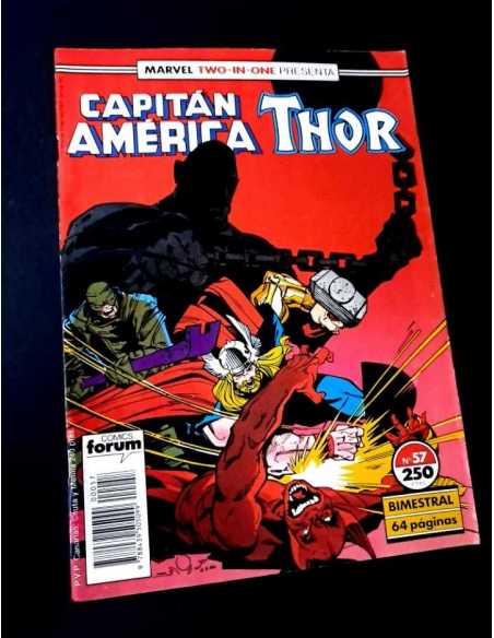 MUY BUEN ESTADO CAPITAN AMERICA 57 MARVEL TWO-IN-ONE FORUM COMICS GRAPA