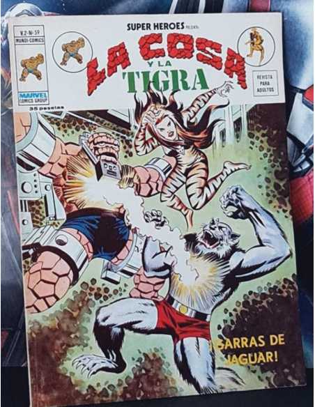 EXCELENTE ESTADO SUPER HEROES 59 GARRA DE JAGUAR VOL.2 GRAPA VOL II EDICIONES VERTICE