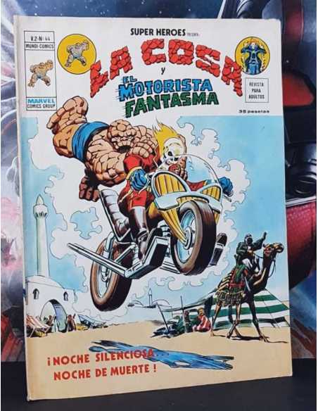 BUEN ESTADO SUPER HÉROES 44 NOCHE SILENCIOSA DE MUERTE SIGNOS DE HUMEDAD VOL.2 GRAPA VOL II VERTICE