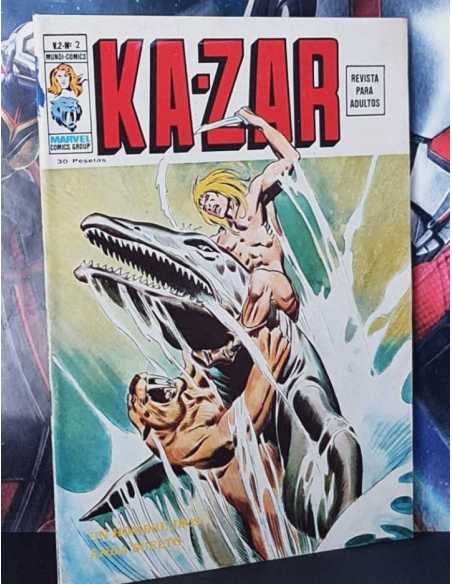 EXCELENTE ESTADO KA-ZAR 2 UN HOMBRE DIOS ANDA SUELTO VOL.2 GRAPA VOL II EDICIONES VERTICE