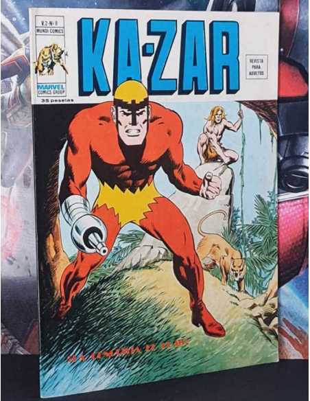EXCELENTE ESTADO KA-ZAR 8 LA CONQUISTA DE KLAW VOL.2 GRAPA VOL II EDICIONES VERTICE