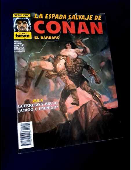 EXCELENTE ESTADO LA ESPADA SALVAJE DE CONAN 141 SERIE ORO FORUM PRIMERA EDICION GRAPA