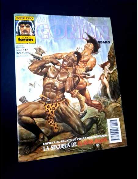 EXCELENTE ESTADO LA ESPADA SALVAJE DE CONAN 147 SERIE ORO FORUM PRIMERA EDICION GRAPA