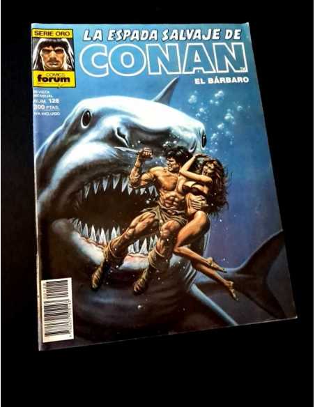 EXCELENTE ESTADO LA ESPADA SALVAJE DE CONAN 128 SERIE ORO FORUM PRIMERA EDICION GRAPA