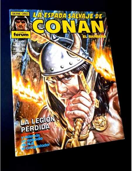 EXCELENTE ESTADO LA ESPADA SALVAJE DE CONAN 75 SERIE ORO FORUM PRIMERA EDICION GRAPA