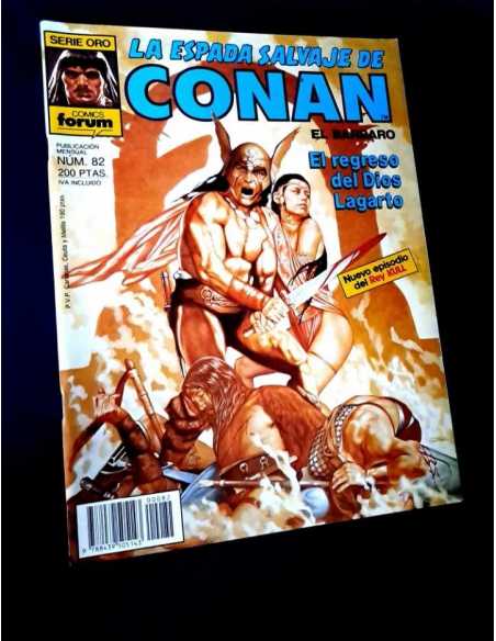 EXCELENTE ESTADO LA ESPADA SALVAJE DE CONAN 82 SERIE ORO FORUM PRIMERA EDICION GRAPA