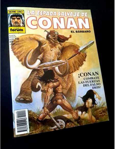 EXCELENTE ESTADO LA ESPADA SALVAJE DE CONAN 148 SERIE ORO FORUM PRIMERA EDICION GRAPA