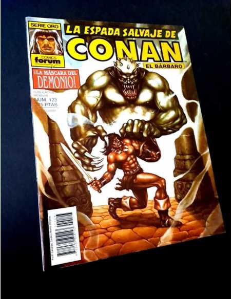 EXCELENTE ESTADO LA ESPADA SALVAJE DE CONAN 123 SERIE ORO FORUM PRIMERA EDICION GRAPA