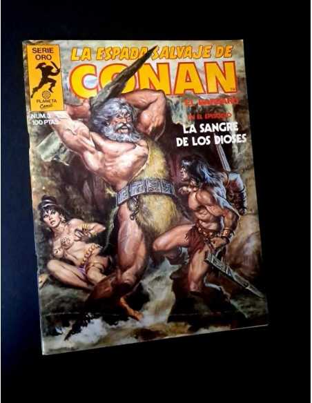 MUY BUEN ESTADO LA ESPADA SALVAJE DE CONAN 3 SERIE ORO PLANETA PRIMERA EDICION GRAPA