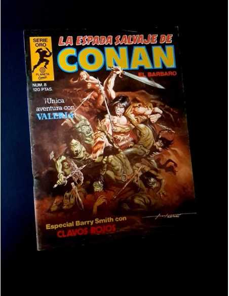 MUY BUEN ESTADO LA ESPADA SALVAJE DE CONAN 8 SERIE ORO PLANETA PRIMERA EDICION GRAPA