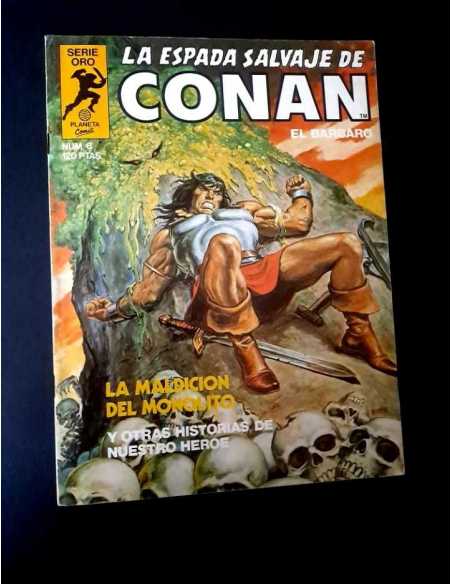 MUY BUEN ESTADO LA ESPADA SALVAJE DE CONAN 6 SERIE ORO PLANETA PRIMERA EDICION GRAPA