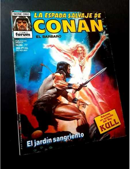 MUY BUEN ESTADO LA ESPADA SALVAJE DE CONAN 77 SERIE ORO FORUM PRIMERA EDICION GRAPA