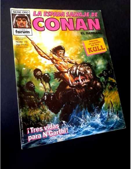 MUY BUEN ESTADO LA ESPADA SALVAJE DE CONAN 73 SERIE ORO FORUM PRIMERA EDICION GRAPA