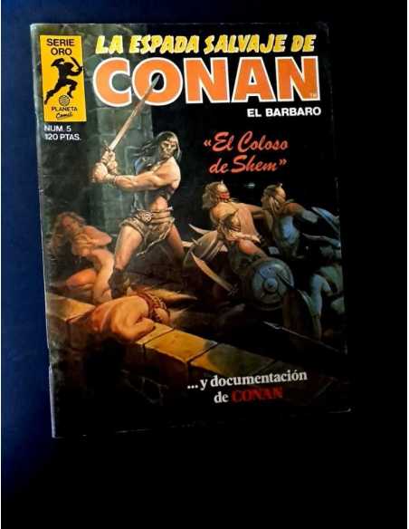 MUY BUEN ESTADO LA ESPADA SALVAJE DE CONAN 5 SERIE ORO FORUM PRIMERA EDICION GRAPA