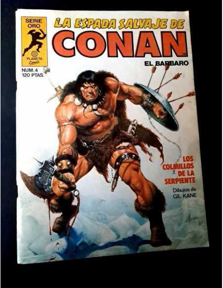 MUY BUEN ESTADO LA ESPADA SALVAJE DE CONAN 4 SERIE ORO FORUM PRIMERA EDICION GRAPA