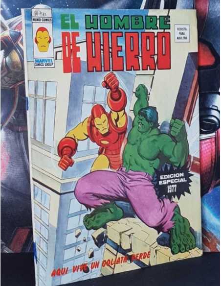 EXCELENTE ESTADO EL HOMBRE DE HIERRO EXTRA EDICION ESPECIAL GRAPA AQUÍ VIVE UN GOLIAT VERDE VERTICE