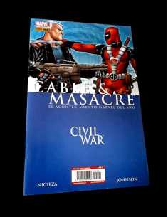 EXCELENTE ESTADO CIVIL WAR CABLE Y MASACRE PANINI COMICS...