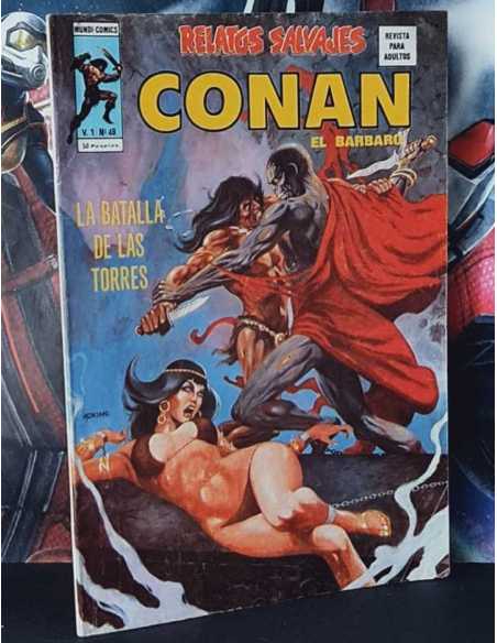 MUY BUEN ESTADO RELATOS SALVAJES 48 CONAN LA BATALLA DE LAS TORRES GRAPA MUNDI COMICS VERTICE