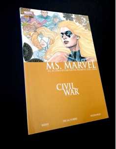 EXCELENTE ESTADO MS. MARVEL 2 CIVIL WAR PANINO TAPA BLANDA