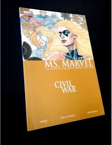 EXCELENTE ESTADO MS. MARVEL 2 CIVIL WAR PANINO TAPA BLANDA