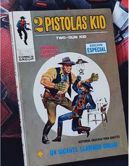 EXCELENTE ESTADO 2 PISTOLAS KID 7 UN GIGANTE LLAMADO GOLIAT TACO EDICIONES VERTICE
