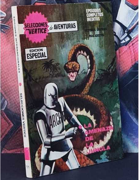 CASI EXCELENTE ESTADO SELECCIONES VERTICE LA AMENAZA DE LA JUNGLA TACO EDICIONES VERTICE