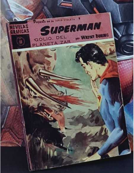 BUEN ESTADO SUPERMAN 18 GOLIO DEL PLANETA ZAR BOLI INTERIOR NOVELAS GRAFICAS EDITORIAL DOLAR