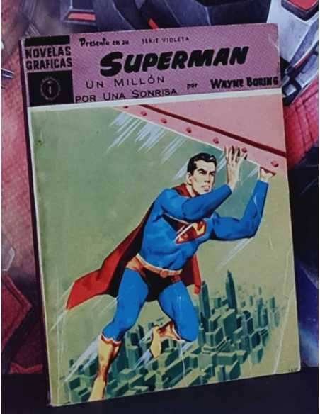 MUY BUEN ESTADO SUPERMAN 4 UN MILLÓN POR UNA SONRISA NOVELAS GRAFICAS EDITORIAL DOLAR