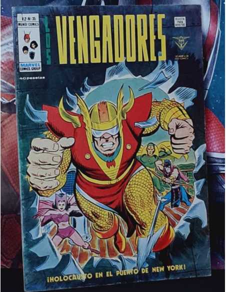 MUY BUEN ESTADO LOS VENGADORES 35 HOLOCAUSTO EN EL PUERTO DE NEW YORK VOL.2 VOL II GRAPA VERTICE