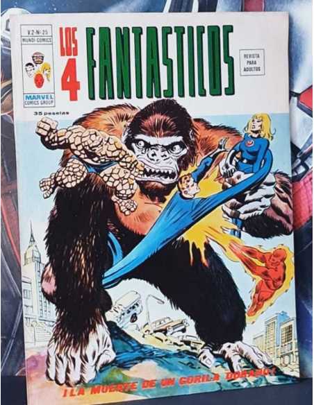 EXCELENTE ESTADO LOS 4 FANTASTICOS 25 LA MUERTE DE UN GORILA DORADO VOL.2 VOL II GRAPA VERTICE