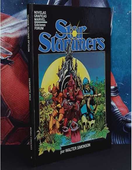 CASI EXCELENTE ESTADO STAR SLAMMERS 4 NOVELAS GRAFICAS MARVEL FORUM