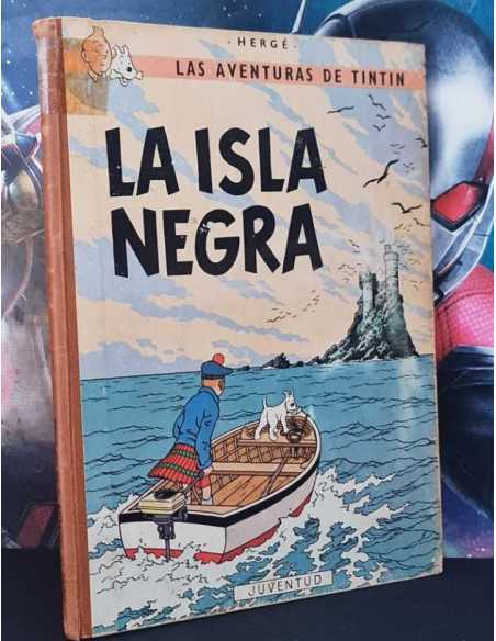 TINTIN LA ISLA NEGRA 1969 NORMAL ESTADO TERCERA EDICION JUVENTUD TELA