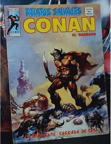 MUY BUEN ESTADO RELATOS SALVAJES 37 CONAN LA SERPIENTE SAGRADA DE SET GRAPA EDICIONES VERTICE