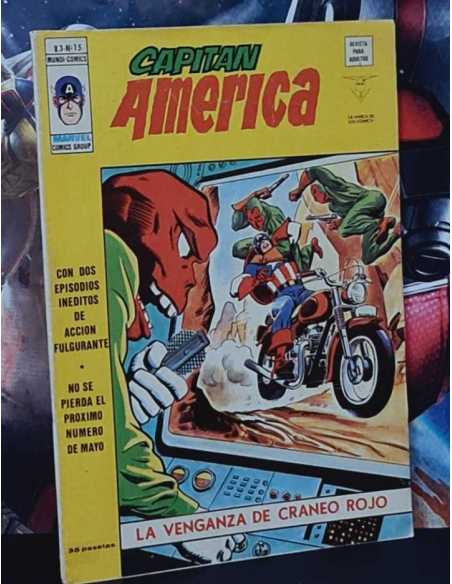 MUY BUEN ESTADO CAPITAN AMERICA 15 LA VENGANZA DE CRÁNEO ROJO VOL.3 VOL III GRAPA EDICIONES VERTICE