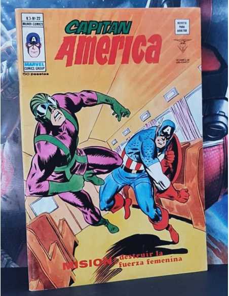 CASI EXCELENTE ESTADO CAPITAN AMERICA 22 MISIÓN DESTRUIR LA FUERZA FEMENINA VOL.3 GRAPA VERTICE